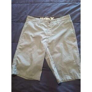 Hurley Boardshorts Mens 28 Green Hybrid Swim Trunks Bathing Suit Surf‎ *